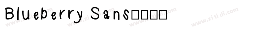 Blueberry Sans字体转换